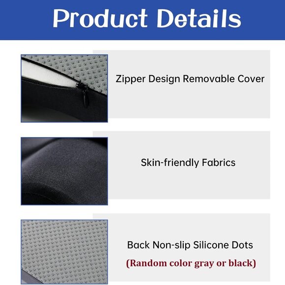 Memory Foam Pillow for Side Sleepers Removable and Comfortable Knee Pillows for - Picture 5 of 12